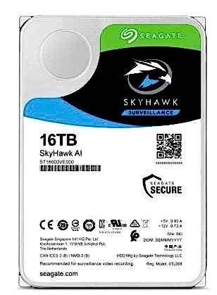 16 TB SEAGATE 3.5 SKYHAWK SATA 7200RPM 256MB 7/24 GUVENLIK