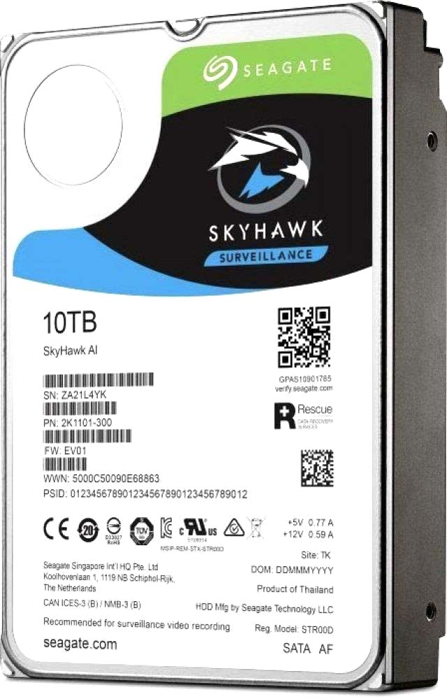 10 TB SEAGATE 3.5 SKYHAWK SATA 7200RPM 256MB 7/24 GUVENLIK